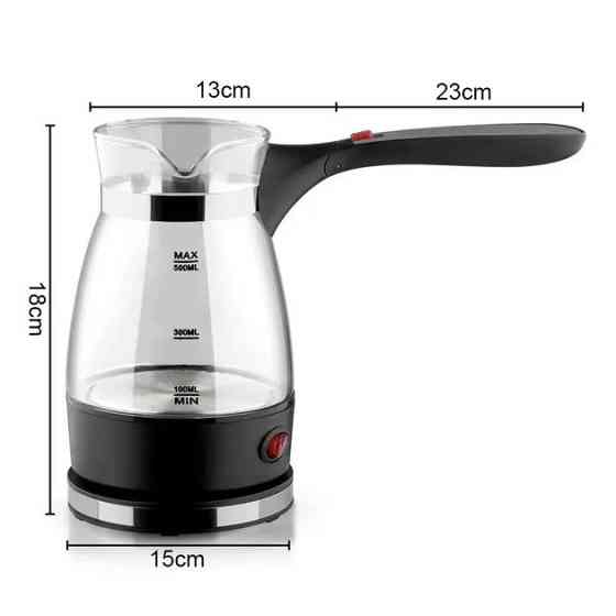 Кавоварка електрична турка 0,5л 600Вт нержавіюча сталь Domotec R-128 PV-24 Львів