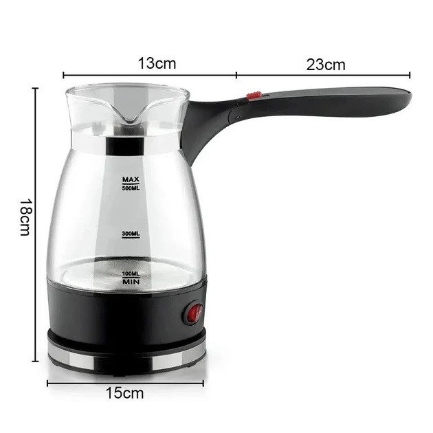 Кавоварка електрична турка 0,5л 600Вт нержавіюча сталь Domotec R-128 PV-24 Львів - фото 3