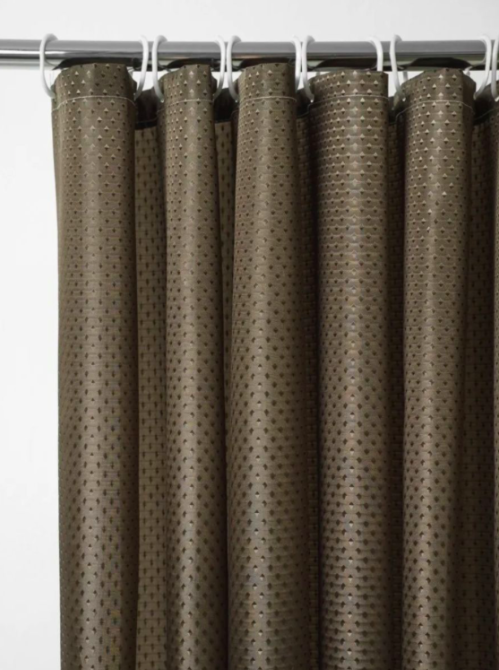 Штора для ванної Тканина Піка 180*180 см коричнева Харків - фото 2