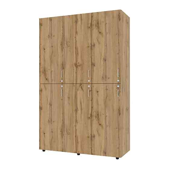 Шафа секційна для роздягальні ШС-1, Дуб Аппалачі, 1200/468/1900 Львів