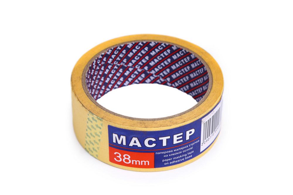 Малярна стрічка "Мастер" 38мм жов.(6сп.,36шт/ящ) Київ - фото 2