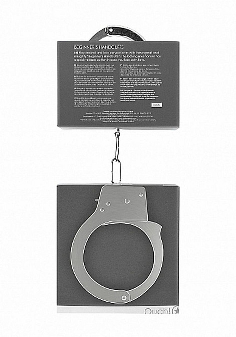 Наручники - Ouch! Beginner's Handcuffs Metal Sex Aura Київ - фото 3