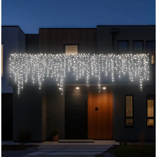 Garlando Вулична гірлянда Бахрома 25 м 405 LED чорний провід Білий 25MBW Коломия - фото 2