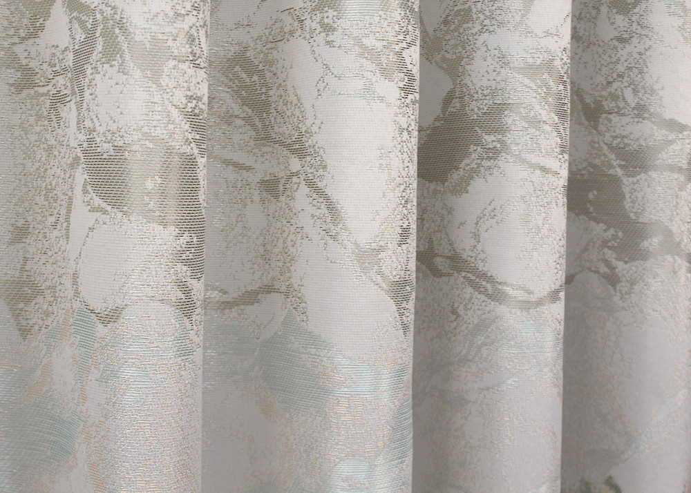Комплект коротких штор VR-Textil Жаккард Мрамор Al3 № 1599ш Молочный с бежевым 145х170 см 2 шт (35-0280) Киев - изображение 6