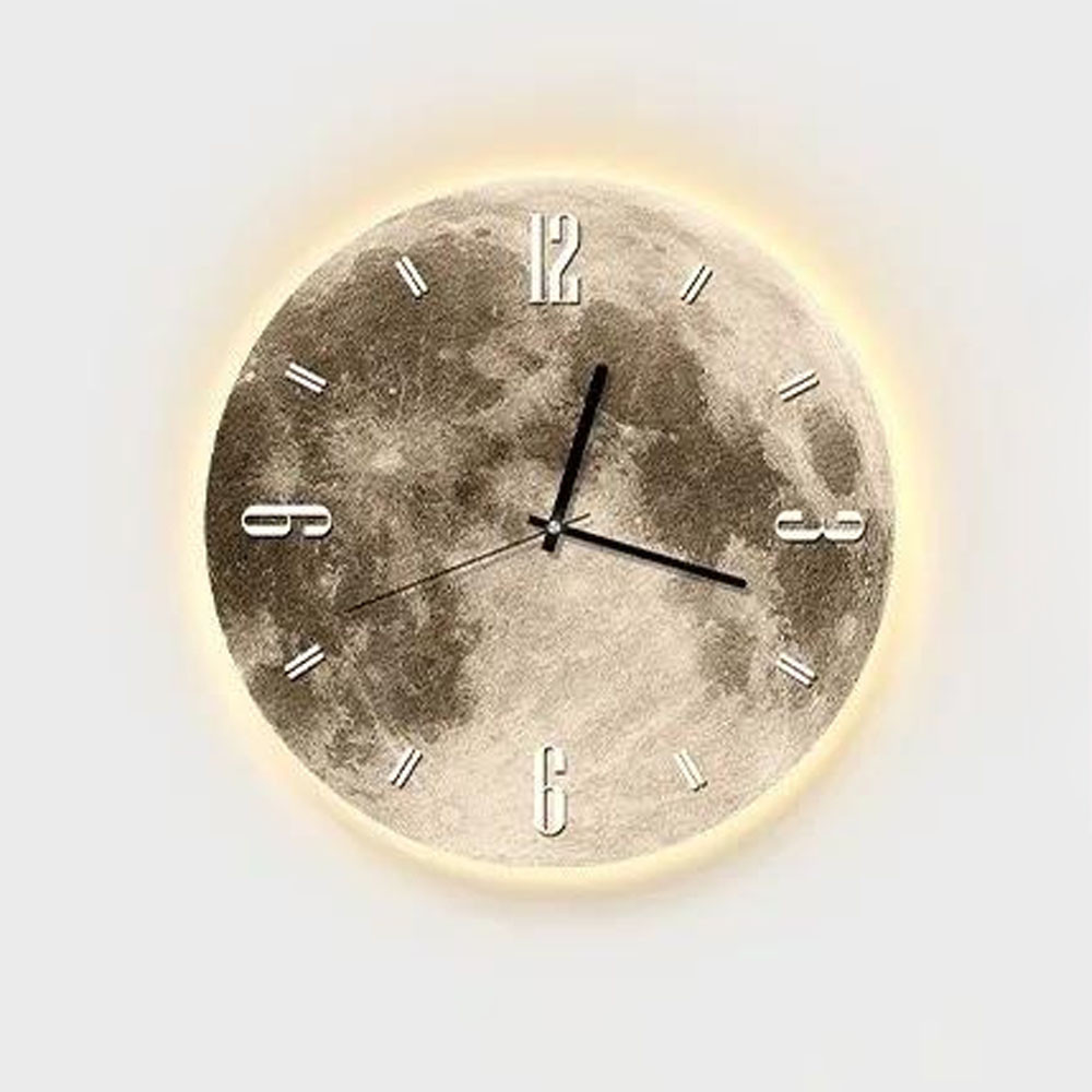 Настінний годинник з LED підсвічуванням,на батарейках,40см,"Місяць" SBR Київ - фото 4