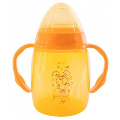 Поильник-непроливайка Baby Team с силиконовым спаутом и ручками, 250 мл (5004) Винница - изображение 1