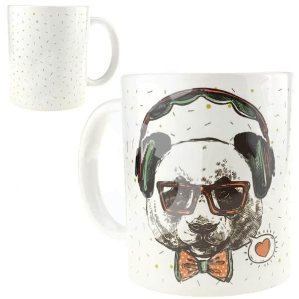 Чашка керамическая белая с рисунком Панда Киев - изображение 1