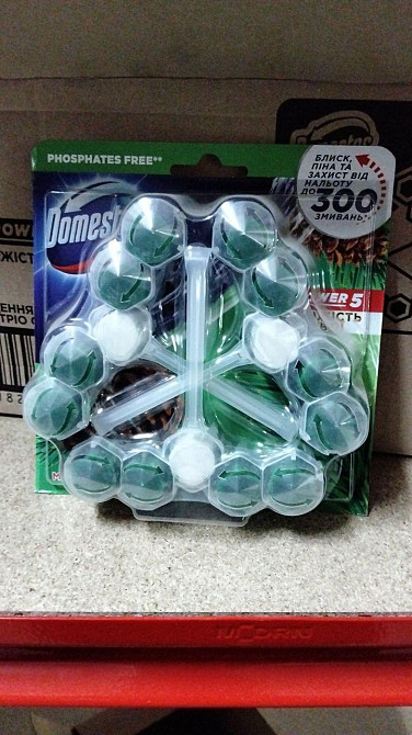 Туалетный блок Domestos Power 5 Свежесть хвои 3 × 55 г Киев - изображение 2