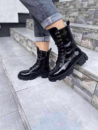 SOTHBY'S Черевики жіночі Sothby's чорні шкіра лакована 37/39р. (M-1730 4195) Коломыя