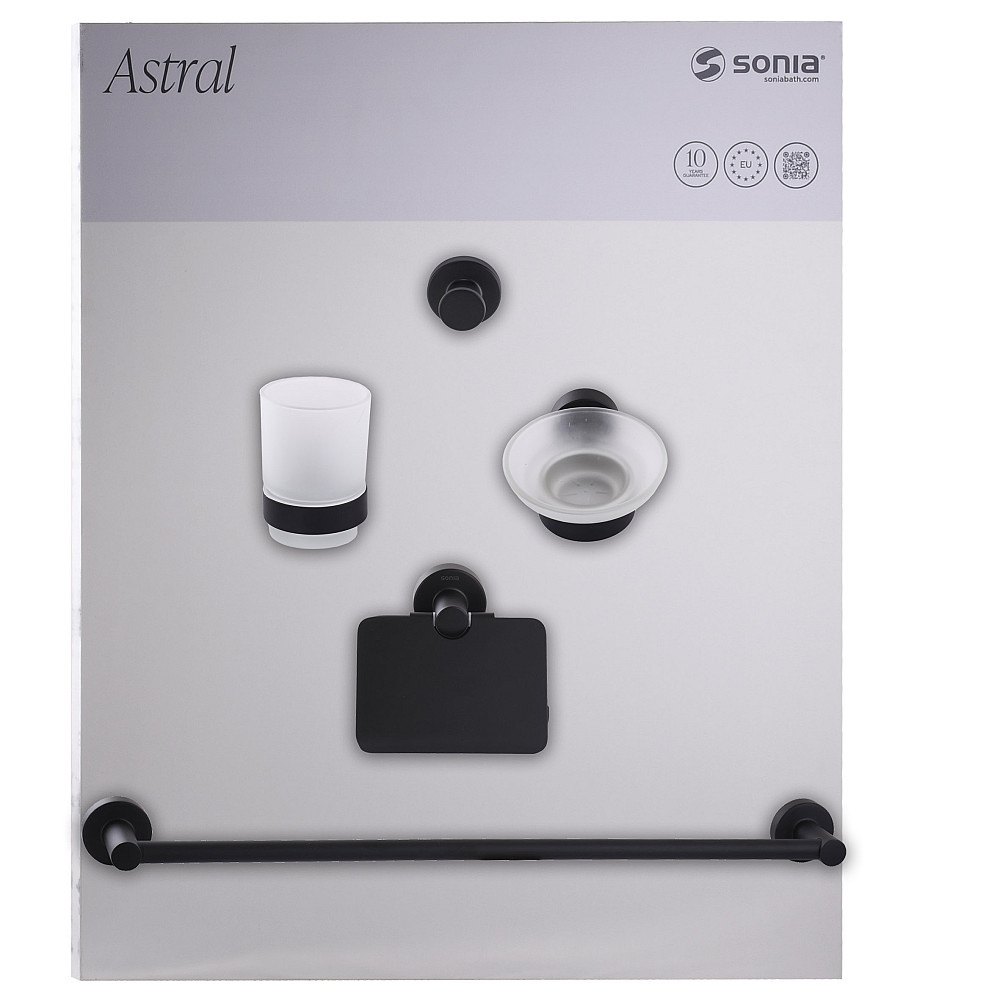 Набір аксесуарів для ванної  SONIA ASTRAL KIT BLACK ( 5 предметів) 185788 Тернополь - изображение 11