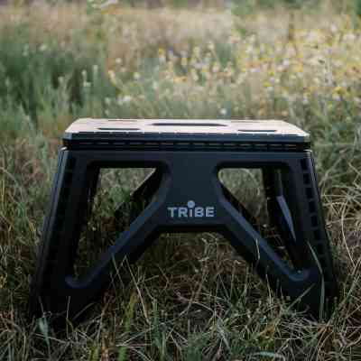 Стілець складаний Tribe Camp Chair Low пластиковий Black (T-EF-0001-black) Вінниця