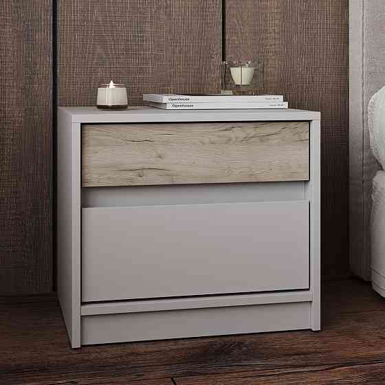 Тумба прикроватная Эверест Стайл-500 50,2х39х44,2 см Кашемир/Дуб крафт серый (DTM-071160) Днепр