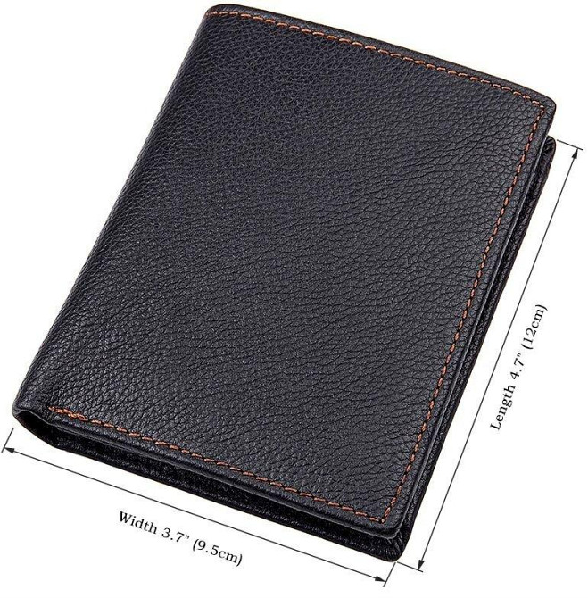 Кошелек кожаный Черный (Vintage) Киев - изображение 14