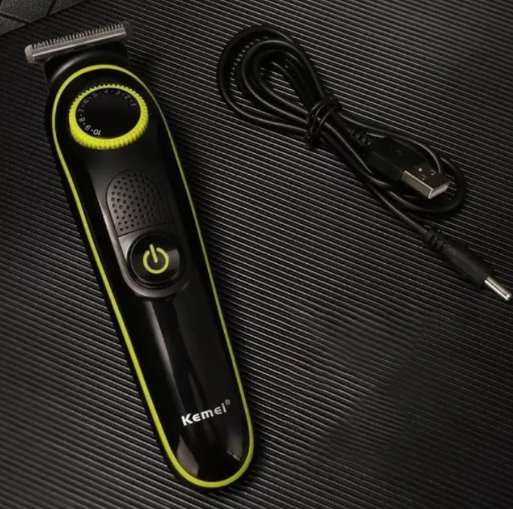 Машинка для стриження волосся, стайлер Kemei KM-696, чорний Вінниця - фото 6