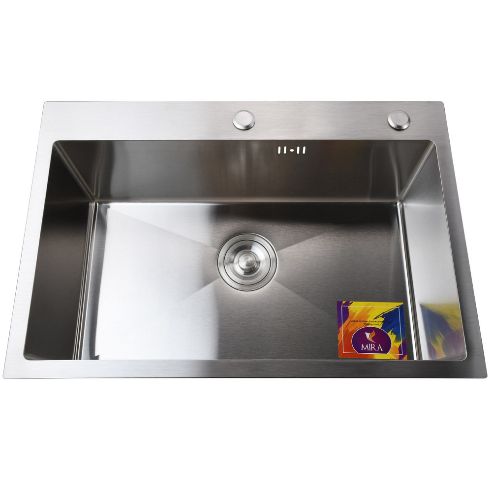 Мийка кухонна 3mm 680х450 Сатин 6845HS Mira (000032096) Київ - фото 1