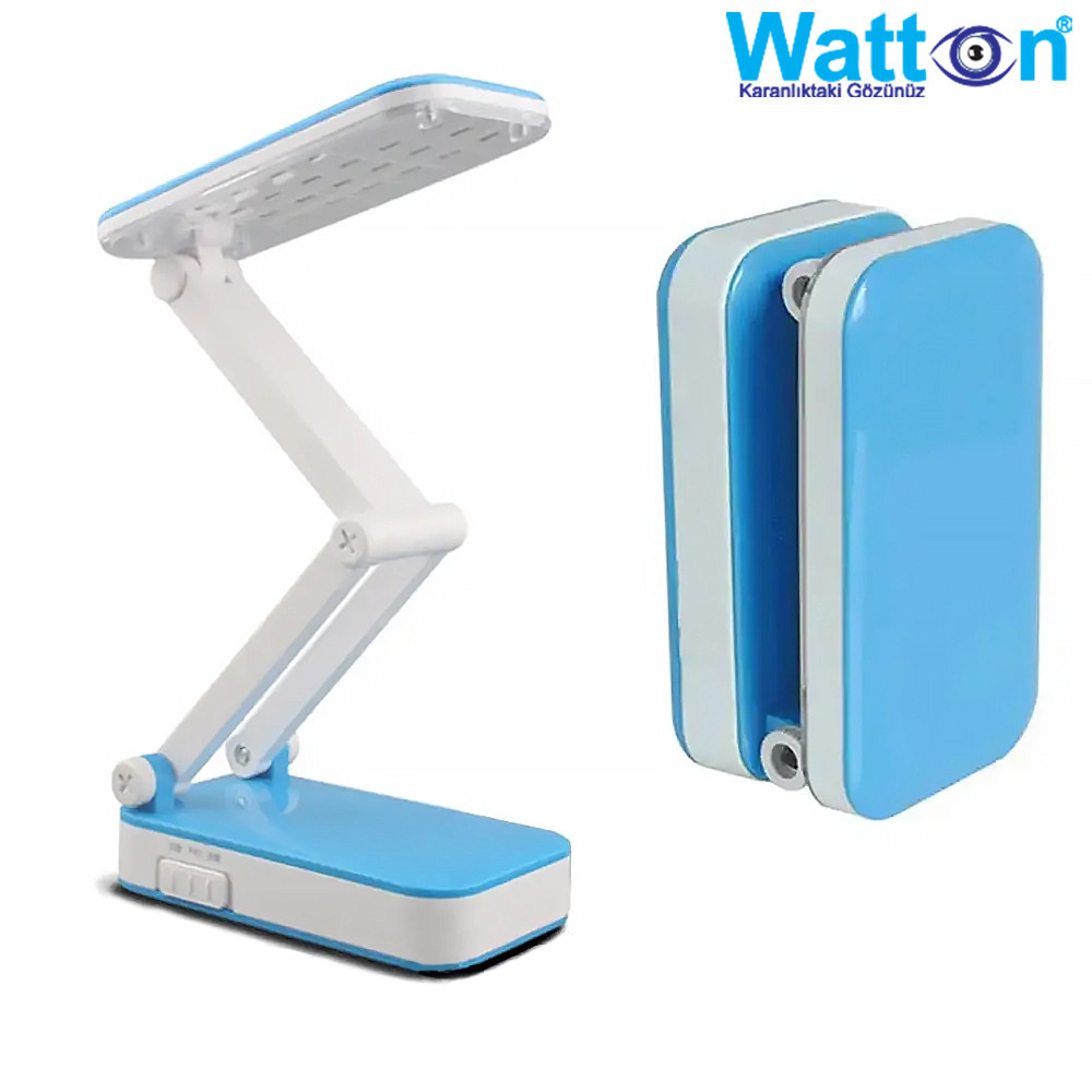 Акумуляторна настільна лампа Watton WT-006 світлодіодний світильник трансформер працює 10 годин Блакитний Кам'янець-Подільський - фото 3