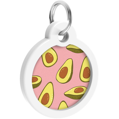 Адресник для животных WAUDOG Smart ID с QR паспортом "Авокадо 2", круг 30 мм (230-0211) Винница - изображение 4