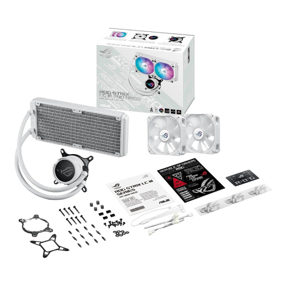 Система водяного охолодження Asus ROG Strix LC III 240 ARGB WHT (90RC00S2-M0UAY0) Білий Харьков - изображение 5