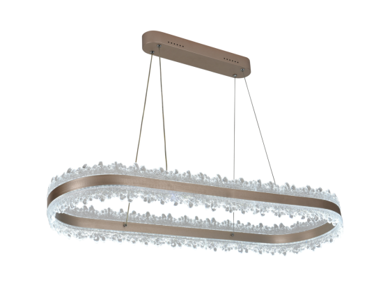 Світлодіодна підвісна люстра QQD9419 Золото Коломыя