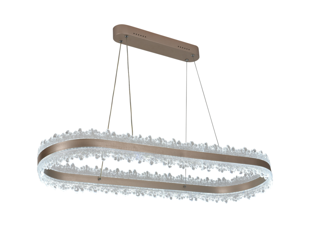 Світлодіодна підвісна люстра QQD9419 Золото Коломыя - изображение 4