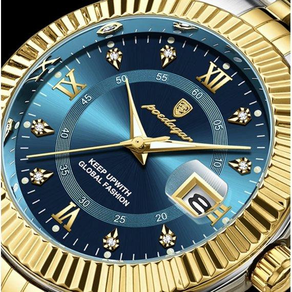 Мужские наручные часы Poedagar Dublin (Серебристые с золотистым) Винница - изображение 9