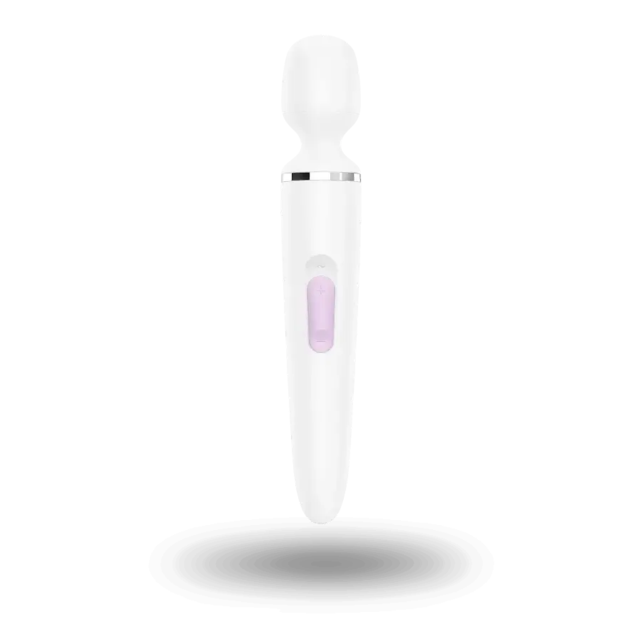 Вібромасажер Satisfyer Wand-er Woman (White/Chrome), водонепроникний, потужний, розмір XXL Львів - фото 5