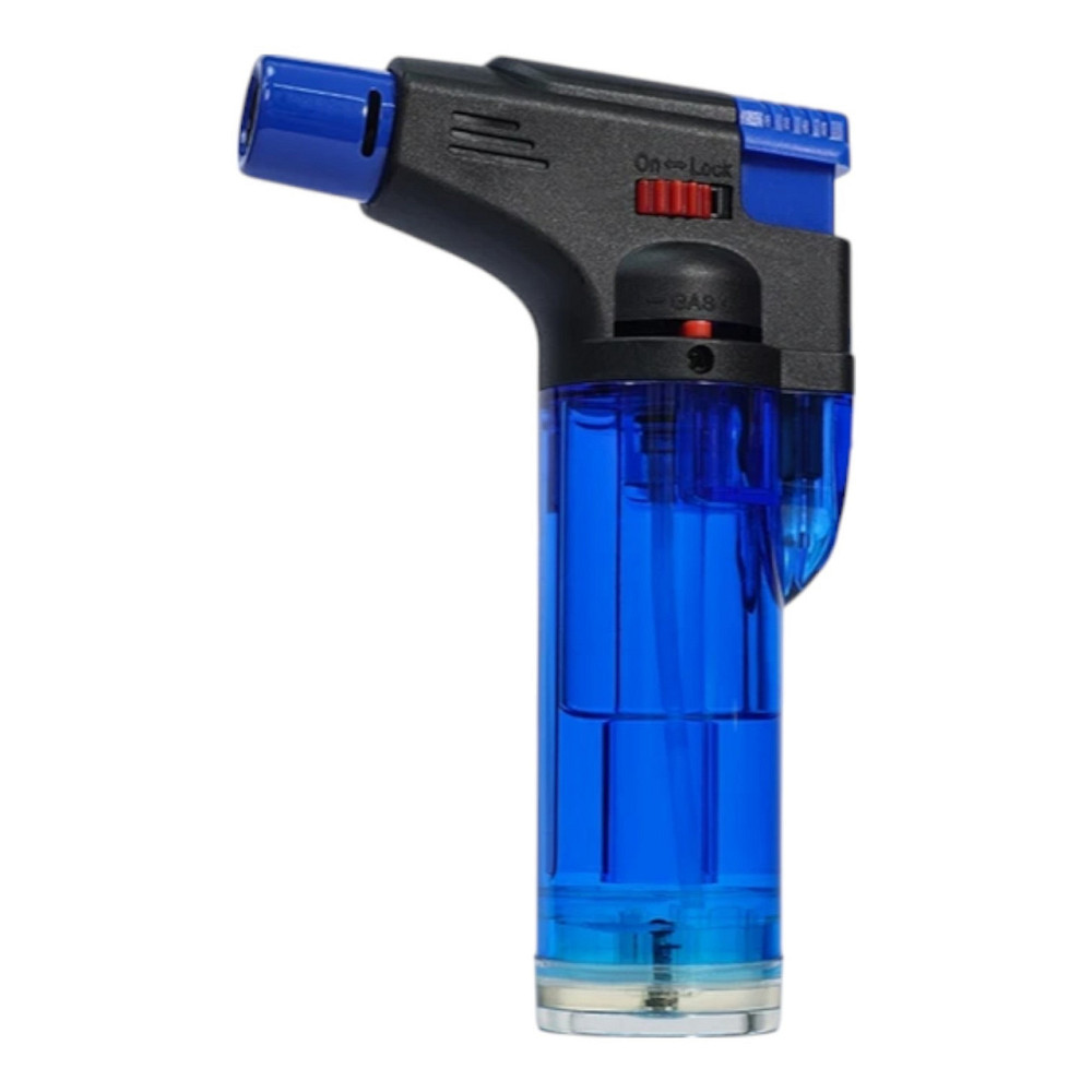 Горелка газовая карманная / Турбо зажигалка / Lighter прозрачная (карамелька-2) Днепр - изображение 8