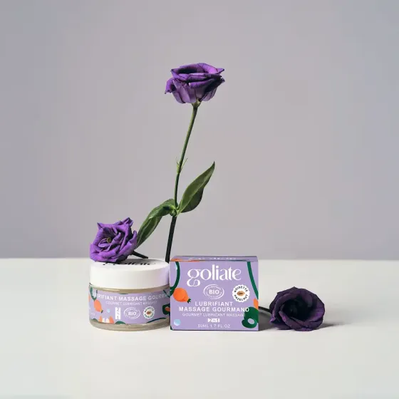 Масажна олія-лубрикант з ароматом та смаком фундука Goliate Couple Gourmand Noisette 50 мл Львів