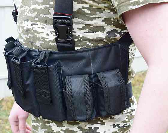 Жилет розвантажувальний з карманом Novator G-3 Black Київ