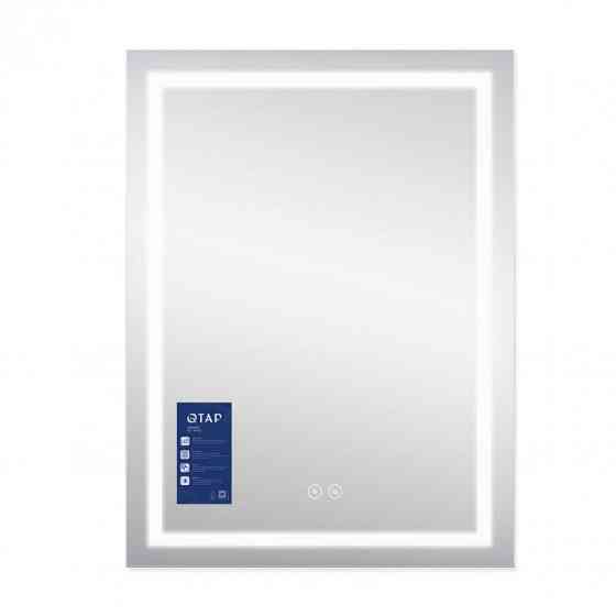 Дзеркало прямокутне сенсорне для ванни Qtap Mideya (MI3) 600х800 з LED-підсвіткою Touch, з антизапотіванням Харків
