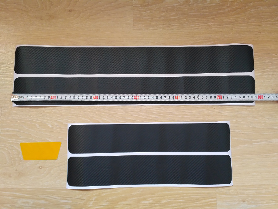 Наклейки на пороги авто 4 штуки Київ - фото 1