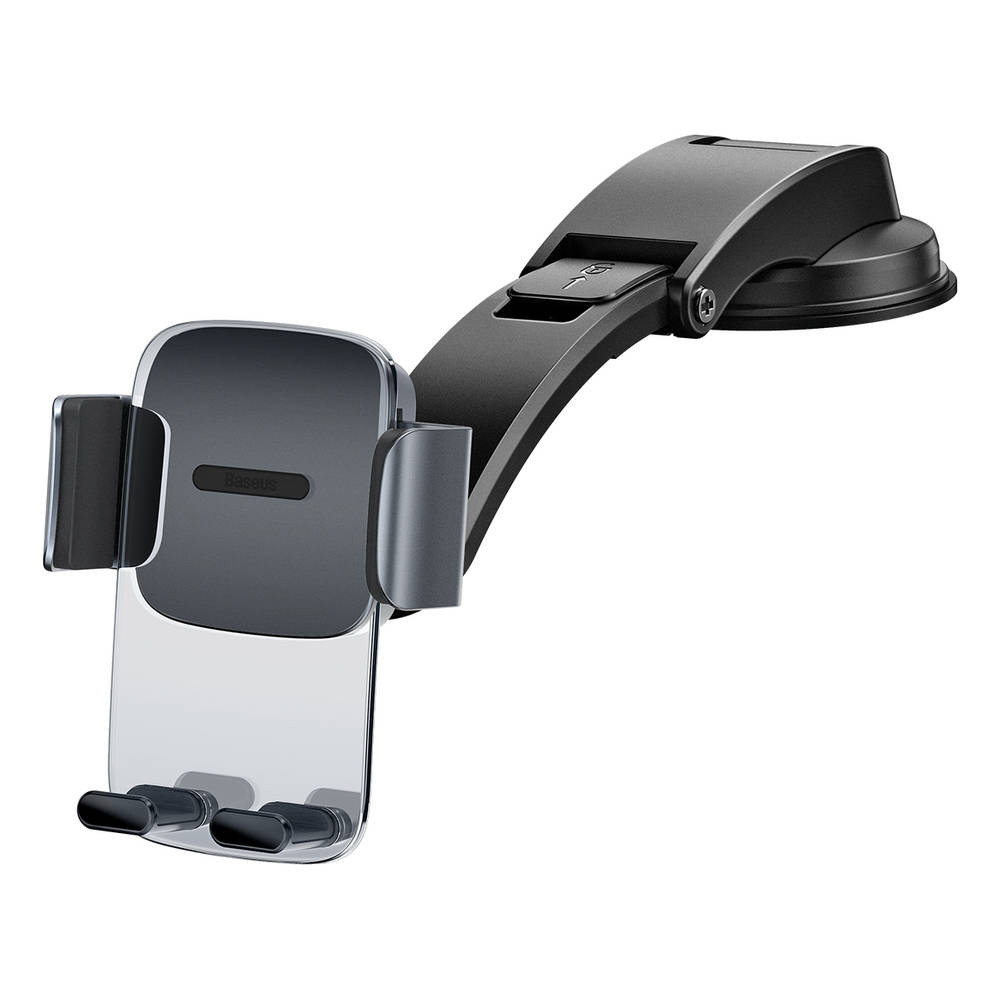 Держатель телефона автомобильный Baseus Easy Control Clamp Pyste Type + Air Outlet set черный Львов - изображение 1