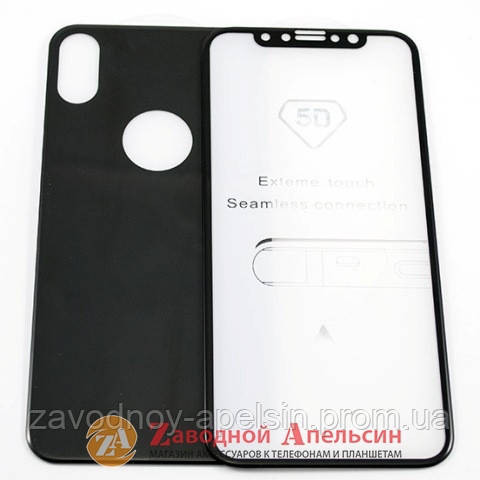 Захисне скло iPhone X XS Curved 5D Tempered Glass 2side Одеса - фото 2