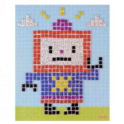 Набір для творчості 1 вересня Піксельний Робот Аплікація стікерами з фоамірану ЕВА (954581) Вінниця