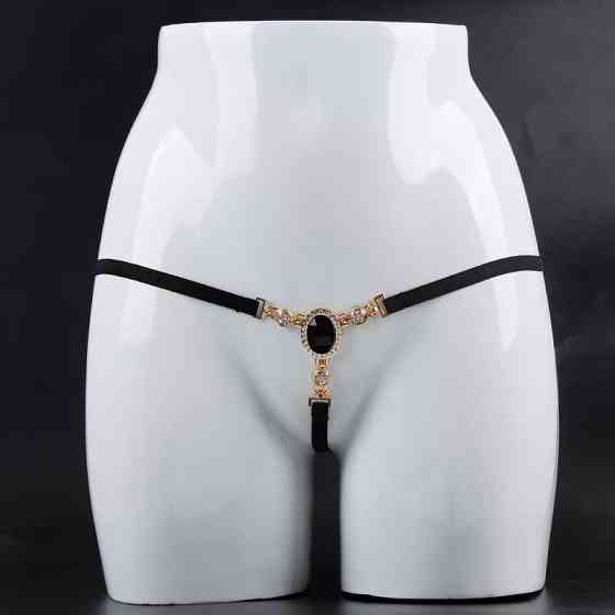 Еротичні стрінги З Дефектом чорного кольору - розмір універсальний (на резинці) Київ