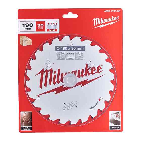 Диск пиляльний PFTE THIN KERF MILWAUKEE, діаметр 190х30х1,6мм, 16 зуб. Одеса