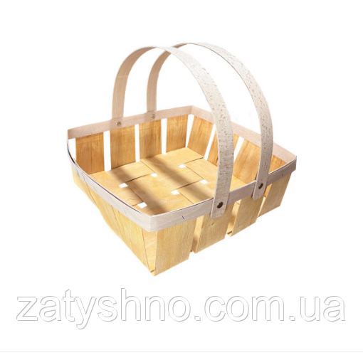 Корзина плетеная из  шпона с 2 ручками Киев - изображение 1