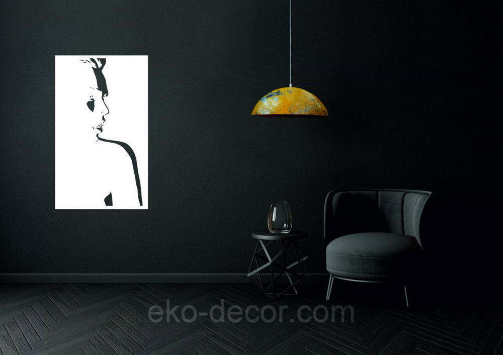 Декоративное настенное Панно «Девушка» Декор на стену 110*66 см, Белый Киев - изображение 10