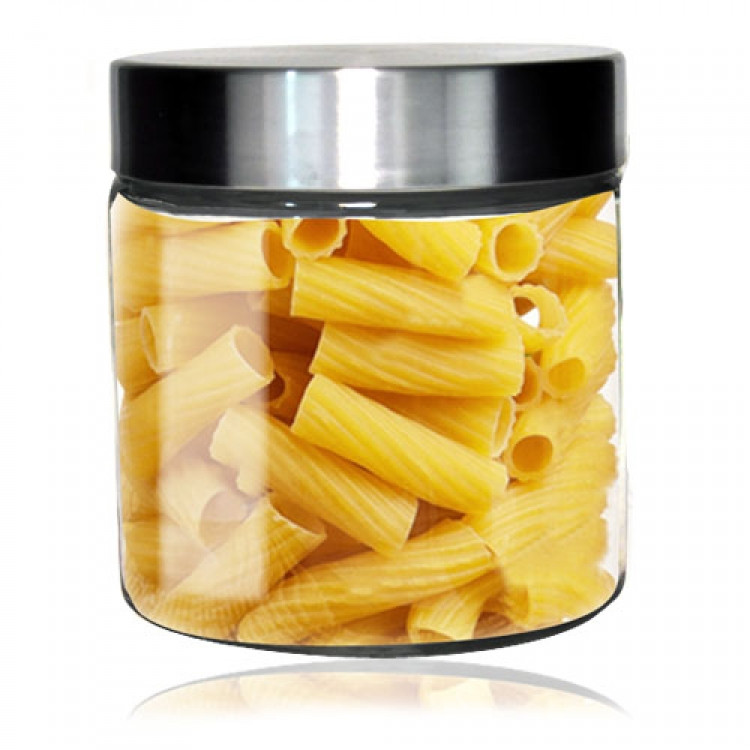 Банка стеклянная с крышкой для хранения сыпучих круп и макарон 850мл Винница - изображение 1