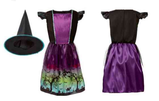 Дитяча сукня з капелюшком Відьма на Хелловін розмір М 7-10 років фіолетово-зелене Київ