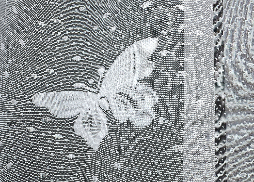 Тюль VR-Textil 1560т Метелики Жакард Білий 300х270 см (42-0468) Київ - фото 6