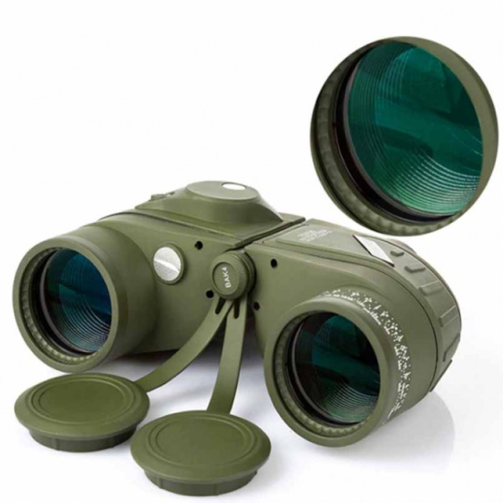 Бинокль Bostron 10х50 (компас + дальномерная сетка) Оливковый Винница