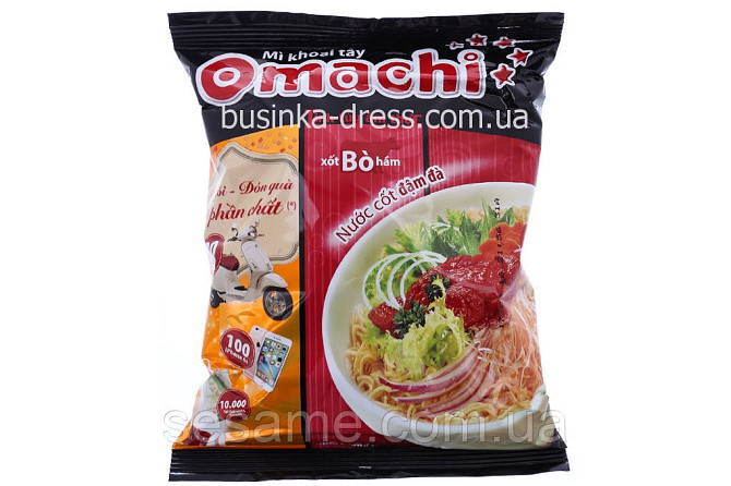 Лапша быстрого приготовления Омачи Omachi Тушеная Говядина 82г (Вьетнам) Харьков - изображение 1