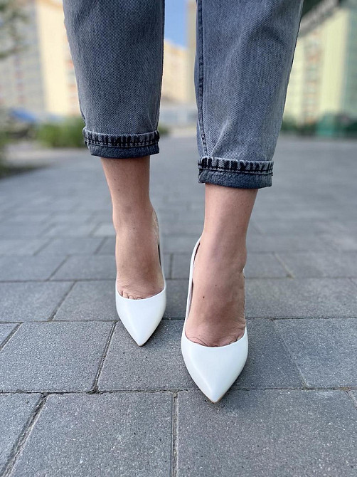 Kamengsi Туфлі жіночі Kamengsi білі еко-шкіра каблук 11 см 36-39 (E233-1) Коломия - фото 3