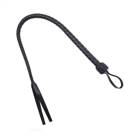 Батіг гнучкий Снейк, натуральна шкіра, колір чорний, довжина - 80 см Львів