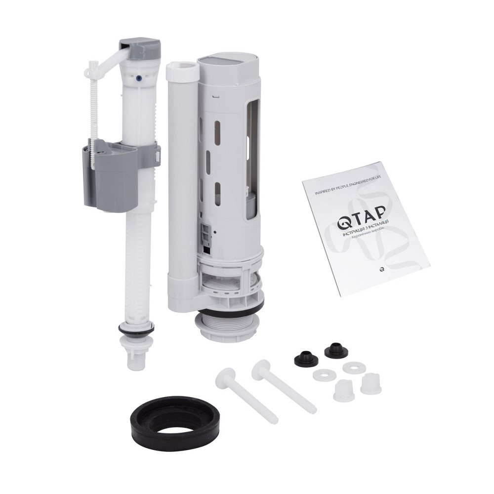 Унітаз-компакт Qtap Presto безобідковий із сидінням Soft-close QT24221217AW Київ - фото 9