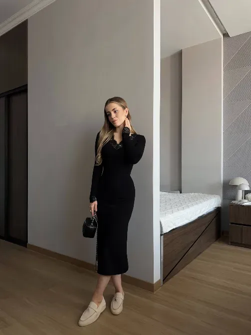 Жіноча сукня по фігурі з мереживом Одеса - фото 11