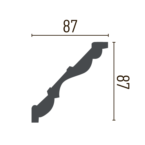 Карниз полиуретановый гладкий Gaudi Decor P 2008 Днепр