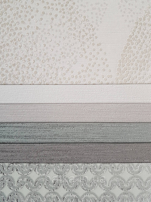 Шпалери метрові вінілові на флізелін Marburg Villa Romana абстракція геометрія білі сріблясті Київ - фото 2