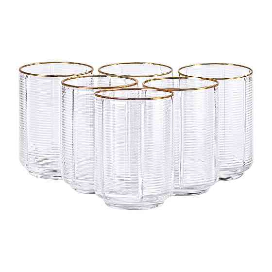 Набір з 6 склянок, 450 мл, для лимонаду, води, соку та коктейлів HP-16-11 Коломыя